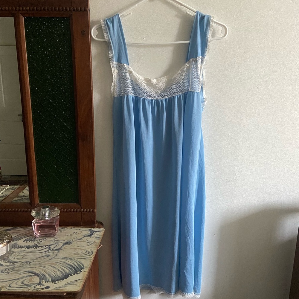 1950s 1960s babydoll Nightgown M/L